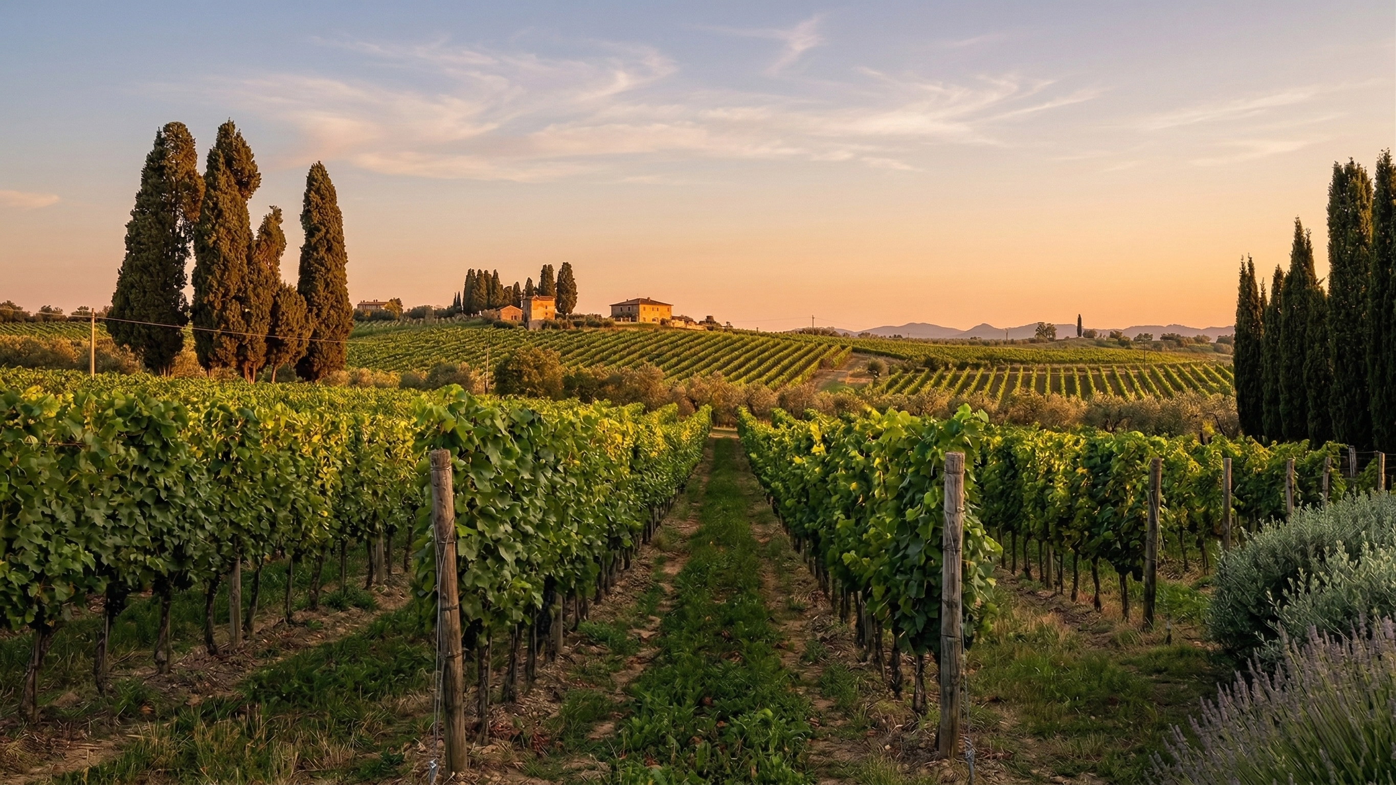 Tuscan villa vineyard and garden — Tuscan garden management by MANERI